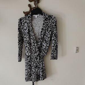 Diane Von Furstenberg Monochrome Floral Romper
